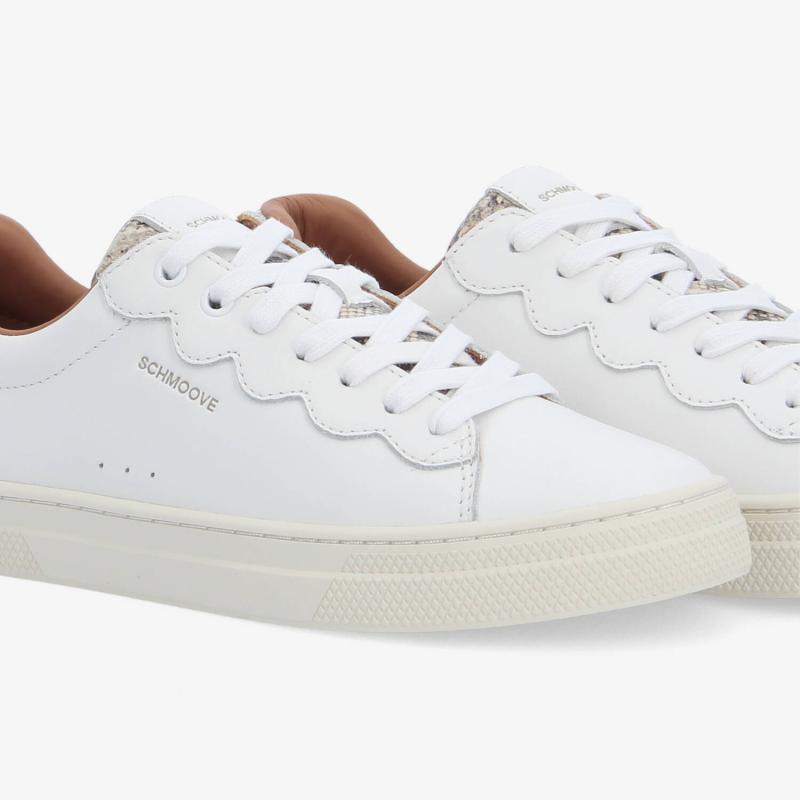 SPARKLE WAVE W - NAP/PRINTPYTHON - WHITE/BEIGE